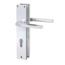 ZB4101 Langskilt med vrider og sylinderhull. CC72. Alu